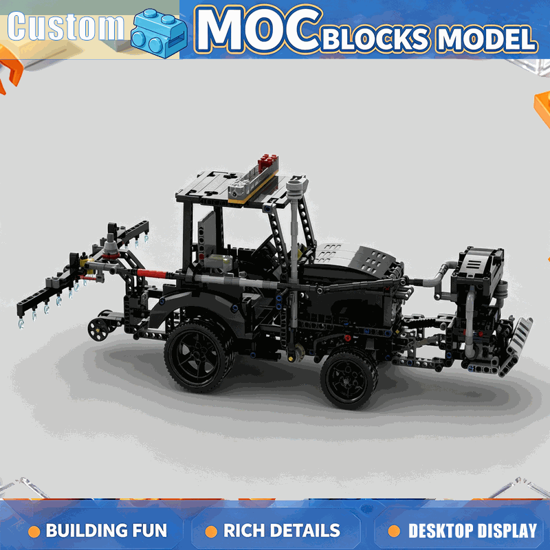 Agriculture Farming Education - 1326 Pezzi Trattore Agricolo MOC Blocchi
