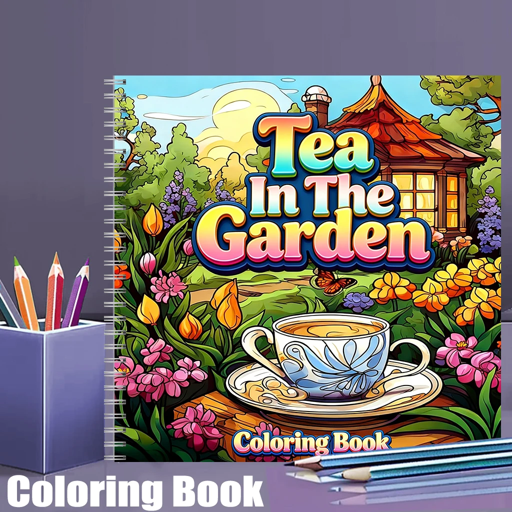 Farming And Agriculture - Libro da colorare Tea In The