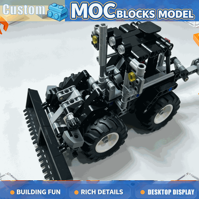 Agriculture Farming Education - 628 Pezzi MOC Trattore Agricolo con