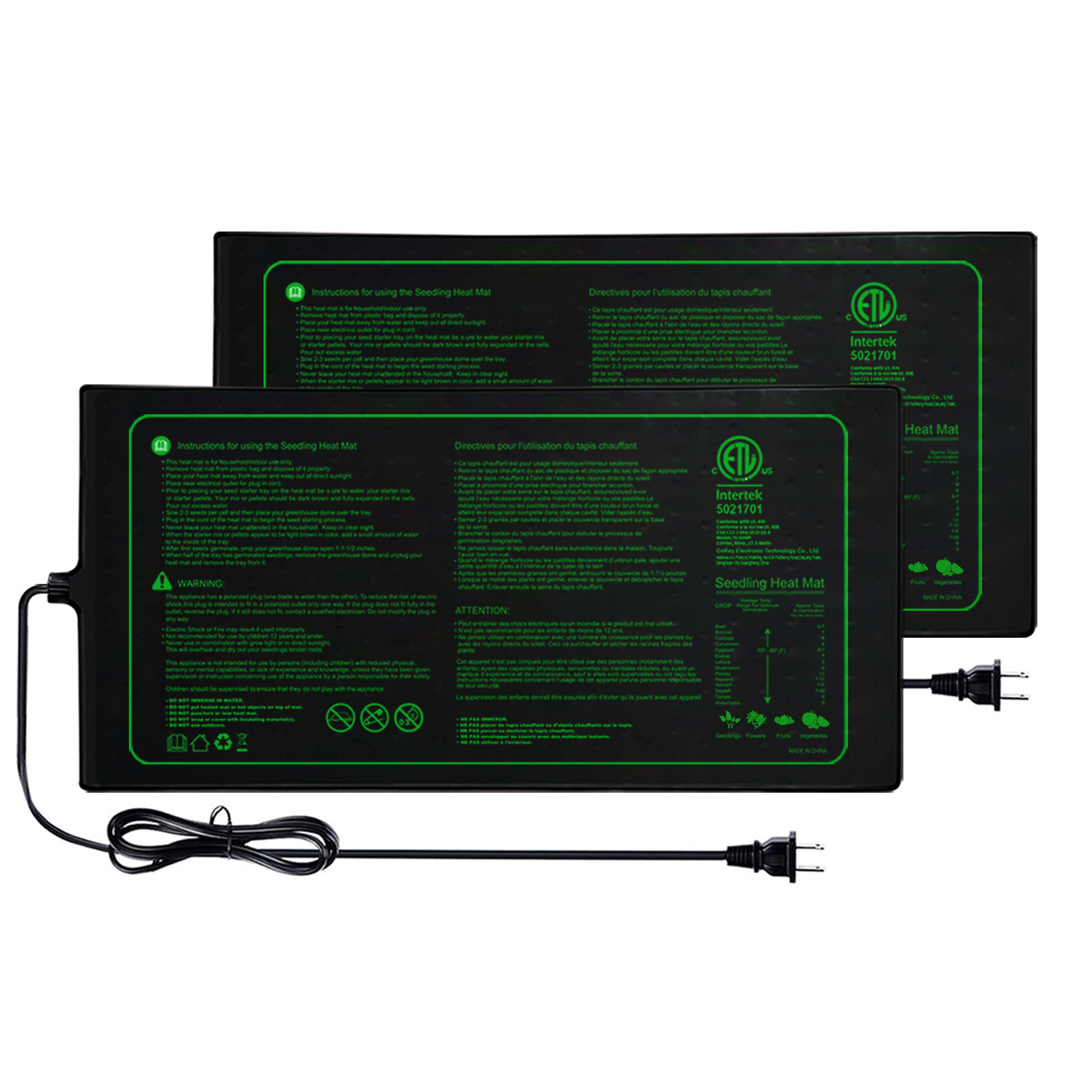 Tappetino riscaldante per pian - Seedling Heat Mat recensione e prezzo